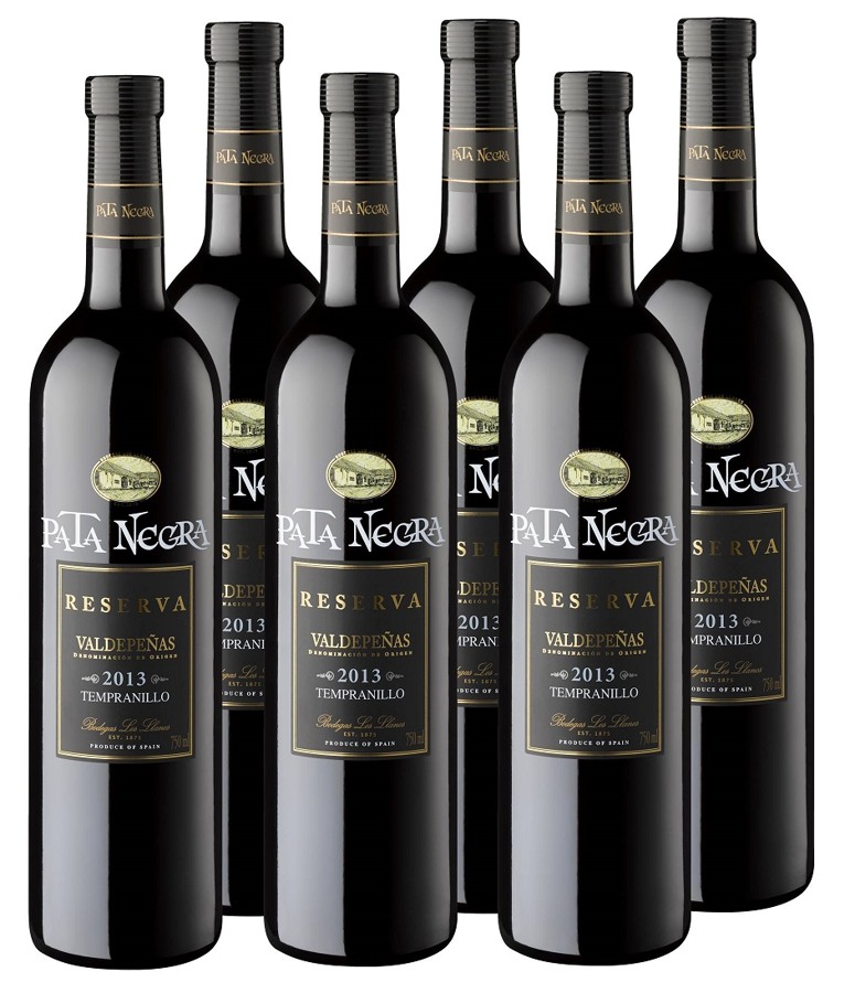 Pata Negra Valdepenas Reserva Tempranillo 6 X 0.75l Kast | Alcostore