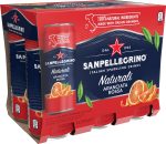 San Pellegrino Naturali Aranciata Rossa 6 X 0.33l 