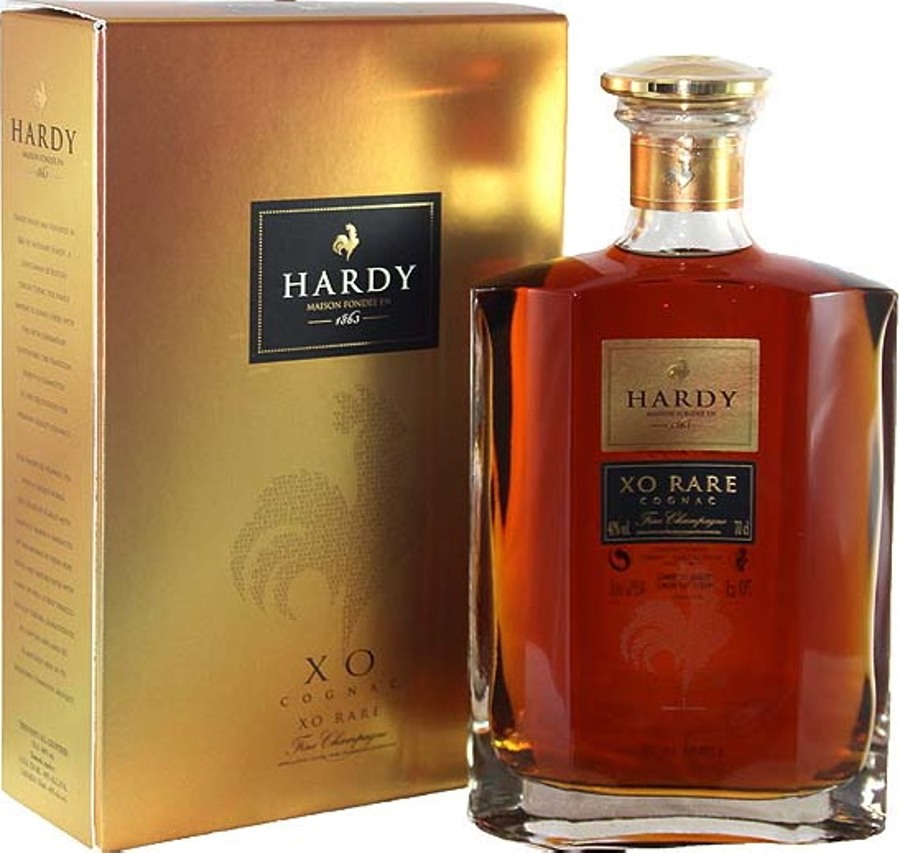 Hardy XO Rare Cognac 0,7L (40% Vol.) avec coffret cadeau - Hardy