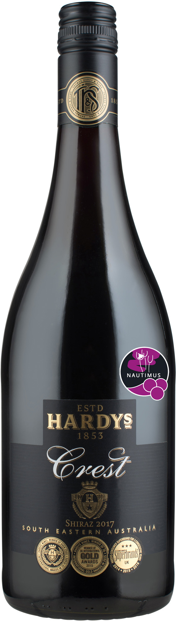 Hårdhed Peck ondsindet Hardys Crest Shiraz | Alcostore