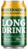 Koskenkorva Long Drink Vodka & Ginger Ale 5% vol | Purk | 0.33L